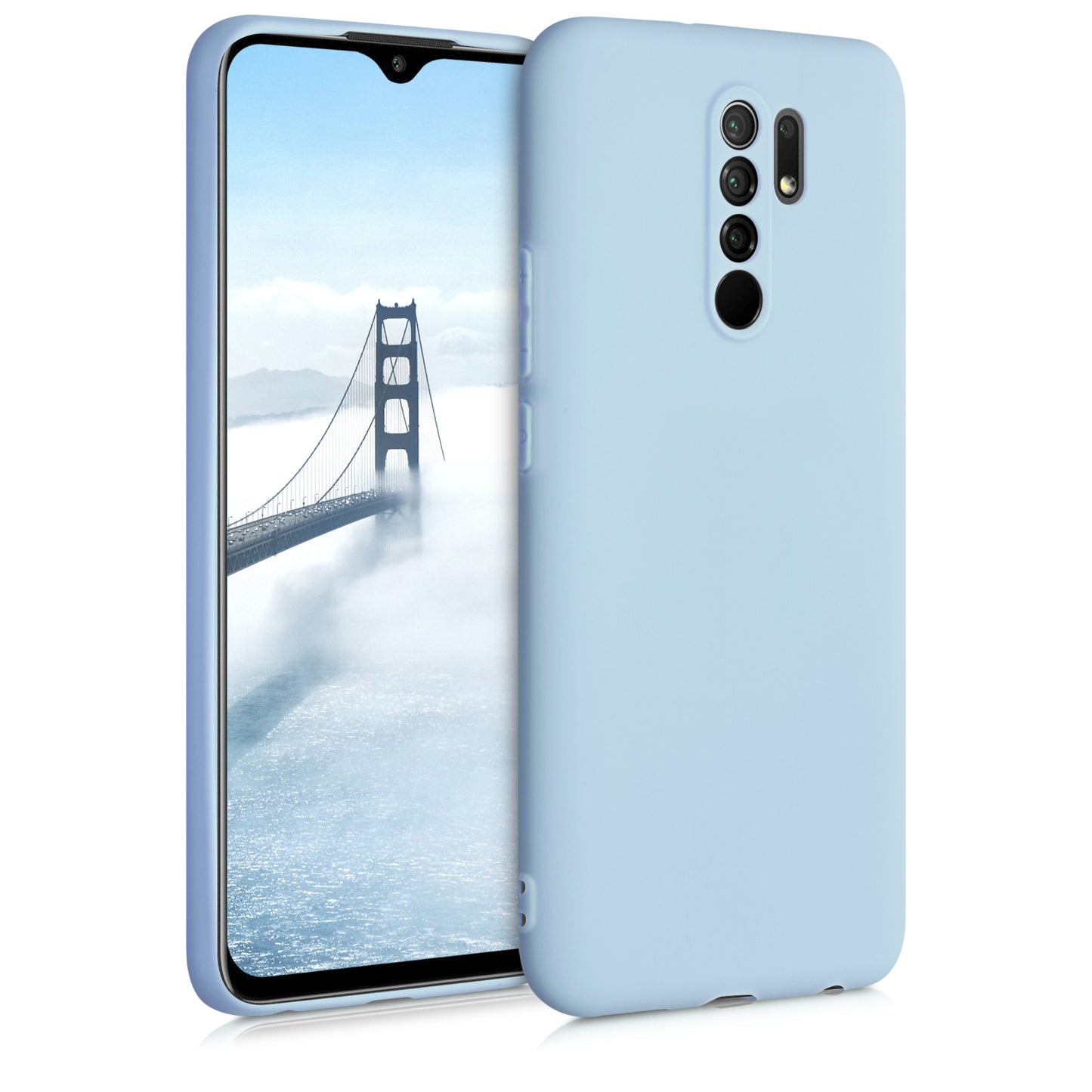 kwmobile Handyhülle für Xiaomi Redmi 9 Hülle - weiches Handy Silikon Case - Schutzhülle Cover