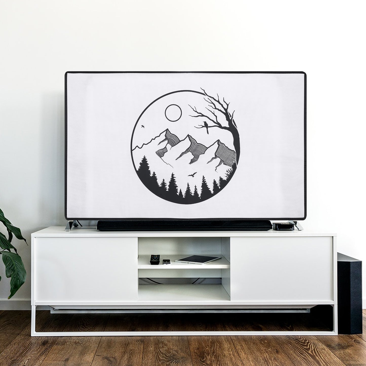 kwmobile 32" TV Abdeckung Indoor Fernseher Hülle Bildschirmschutz Abdeckung TV Bildschirm Staubschutzhülle Fernsehabdeckung