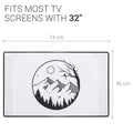 kwmobile 32" TV Abdeckung Indoor Fernseher Hülle Bildschirmschutz Abdeckung TV Bildschirm Staubschutzhülle Fernsehabdeckung