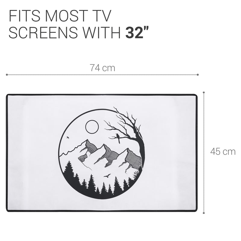 kwmobile 32" TV Abdeckung Indoor Fernseher Hülle Bildschirmschutz Abdeckung TV Bildschirm Staubschutzhülle Fernsehabdeckung