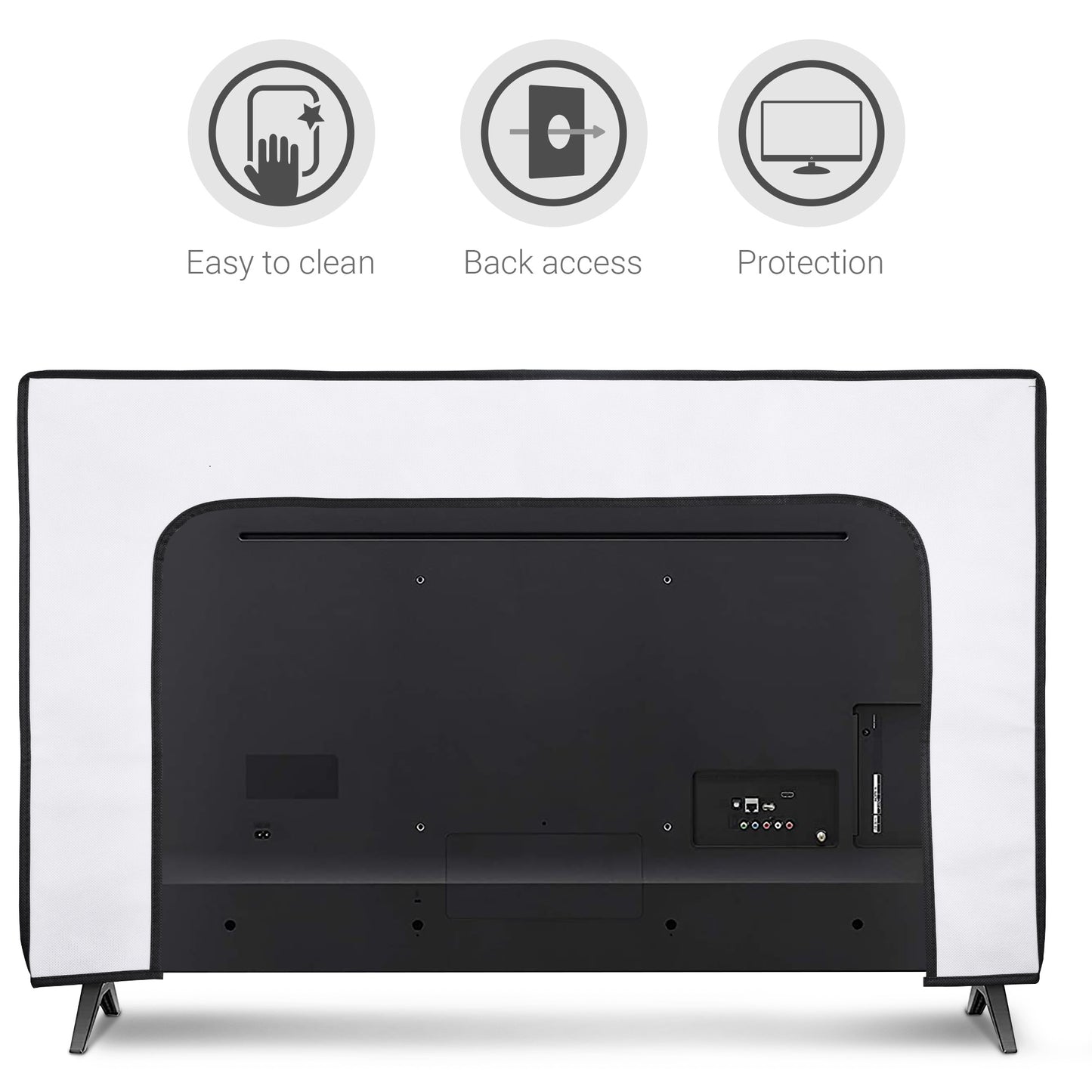 kwmobile 32" TV Abdeckung Indoor Fernseher Hülle Bildschirmschutz Abdeckung TV Bildschirm Staubschutzhülle Fernsehabdeckung