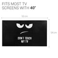 kwmobile 40" TV Abdeckung Indoor Fernseher Hülle Bildschirmschutz Abdeckung TV Bildschirm Staubschutzhülle Fernsehabdeckung