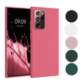 kwmobile Hülle kompatibel mit Samsung Galaxy Note 20 Ultra Hülle - weiches TPU Silikon Case - Cover geeignet für kabelloses Laden - Schwarz matt Schwarz matt  