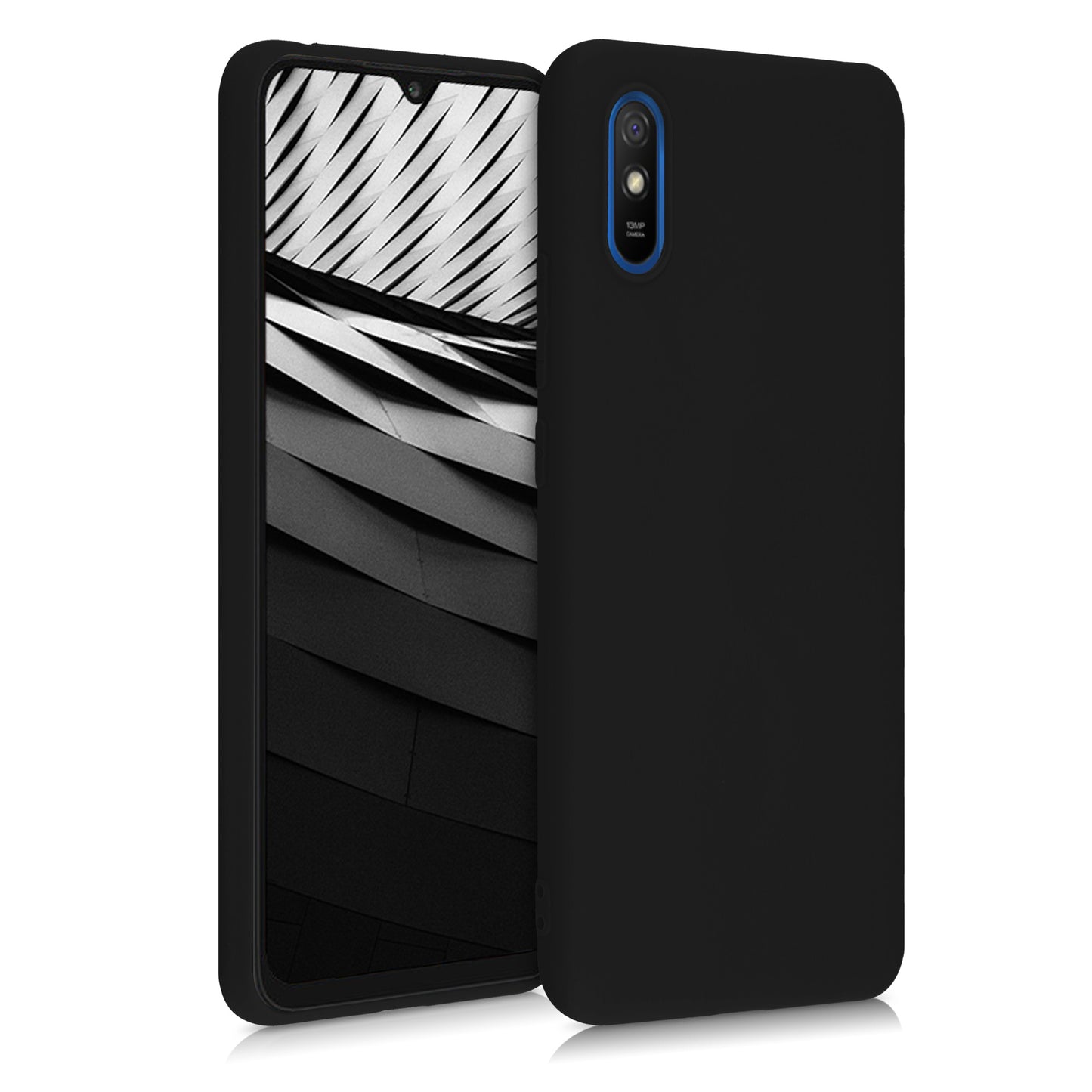 kwmobile Handyhülle für Xiaomi Redmi 9A / 9AT - Kabelloses Laden - Schutzhülle Cover