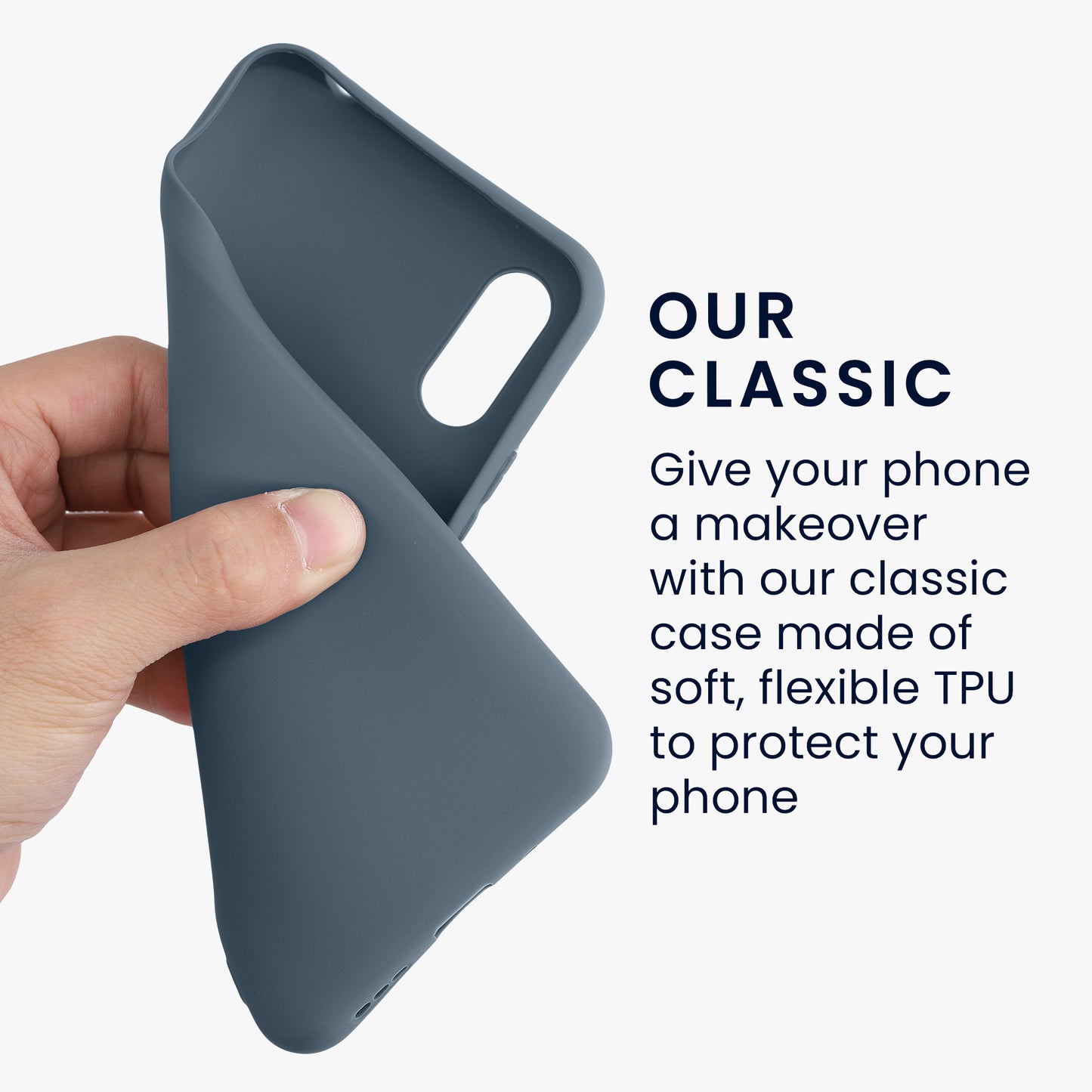 kwmobile Handyhülle für Xiaomi Redmi 9A / 9AT - Kabelloses Laden - Schutzhülle Cover