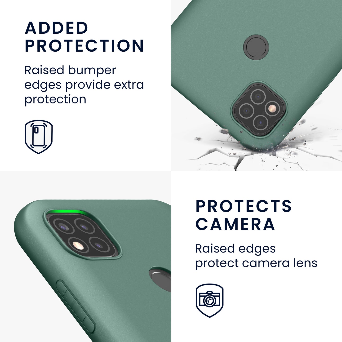 kwmobile Handyhülle für Xiaomi Redmi 9C - Schutzhülle Cover - Kabelloses Laden