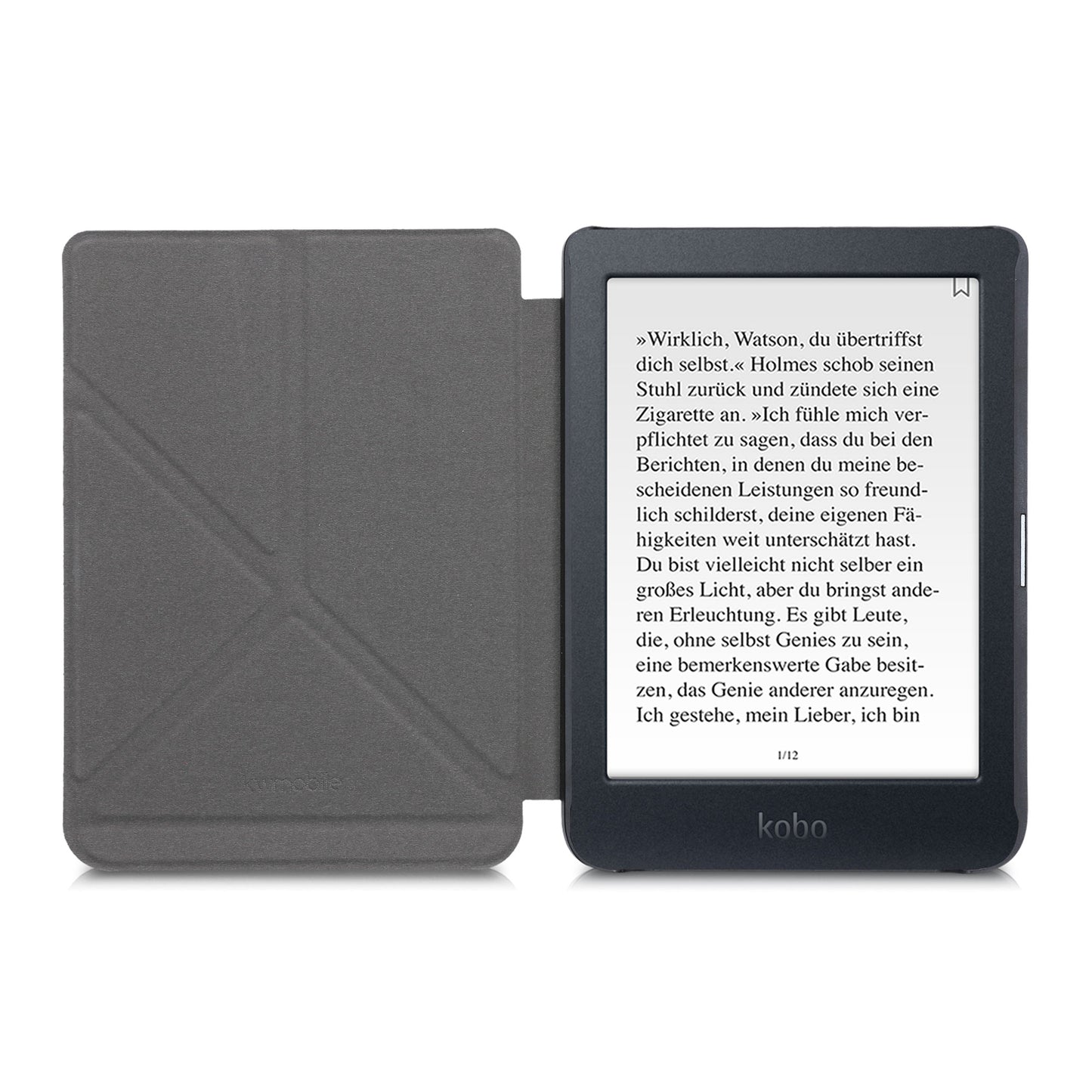 kwmobile Schutzhülle kompatibel mit Kobo Nia - Hülle Kunstleder - eReader Cover Case