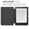 kwmobile Schutzhülle für Kobo Nia Hülle - eReader Flip Case mit Auto Sleep Funktion - Travel Schriftzug mit Mehrfarbig