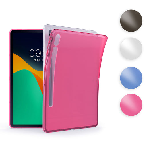 kwmobile Hülle kompatibel mit Samsung Galaxy Tab S9 / S8 / S7 Hülle - weiches TPU Silikon Case transparent - Tablet Cover Transparent Transparent  