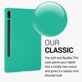 kwmobile Schutzhülle kompatibel mit Samsung Galaxy Tab S10/S9FE/S9/S8/S7 - Hülle Silikon - Tablet Cover