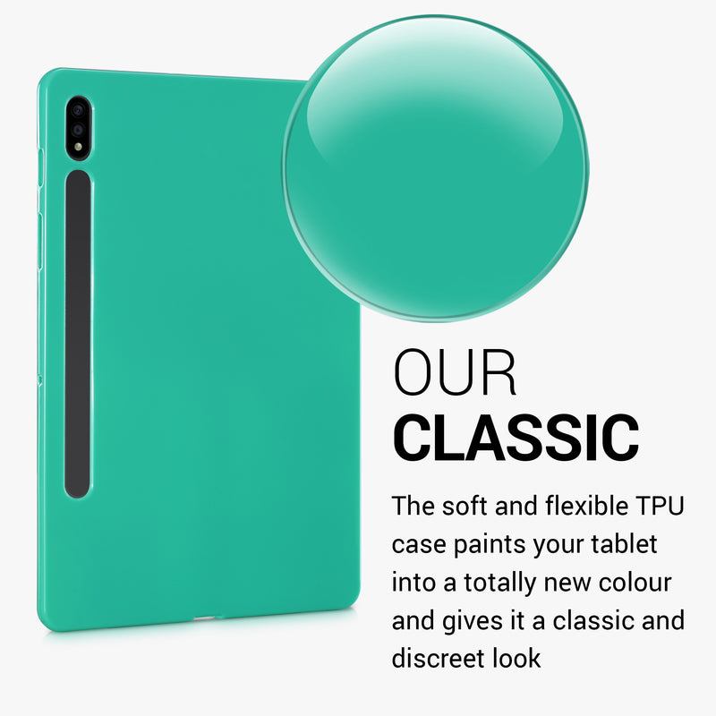 kwmobile Schutzhülle kompatibel mit Samsung Galaxy Tab S10/S9FE/S9/S8/S7 - Hülle Silikon - Tablet Cover