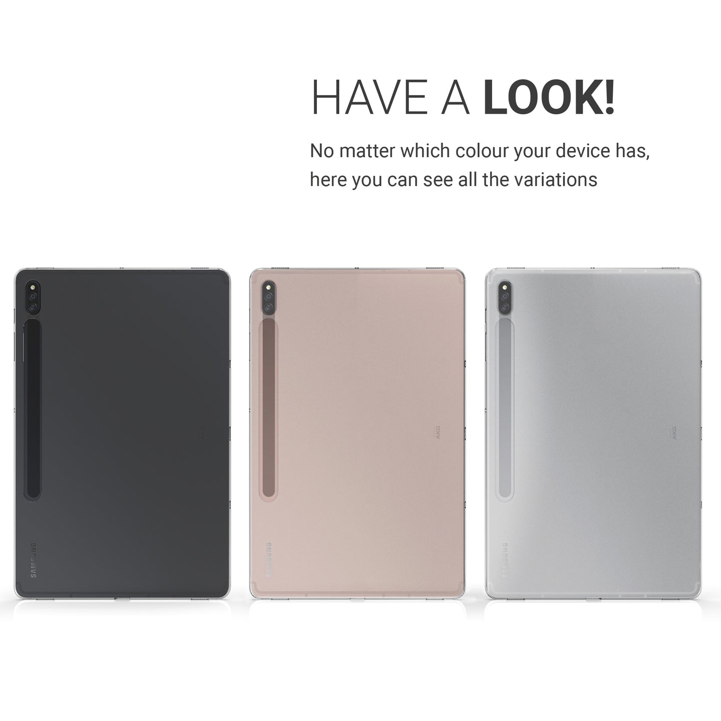 kwmobile Hülle kompatibel mit Samsung Galaxy Tab S8+ Plus / Galaxy Tab S7+ Plus Hülle Tablet Cover