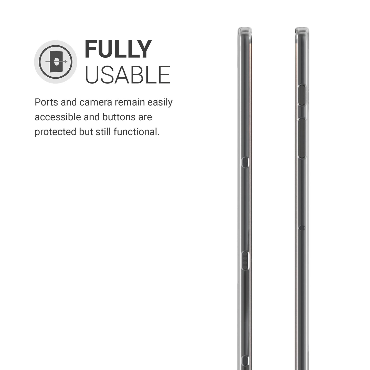 kwmobile Hülle kompatibel mit Samsung Galaxy Tab S8+ Plus / Galaxy Tab S7+ Plus Hülle Tablet Cover