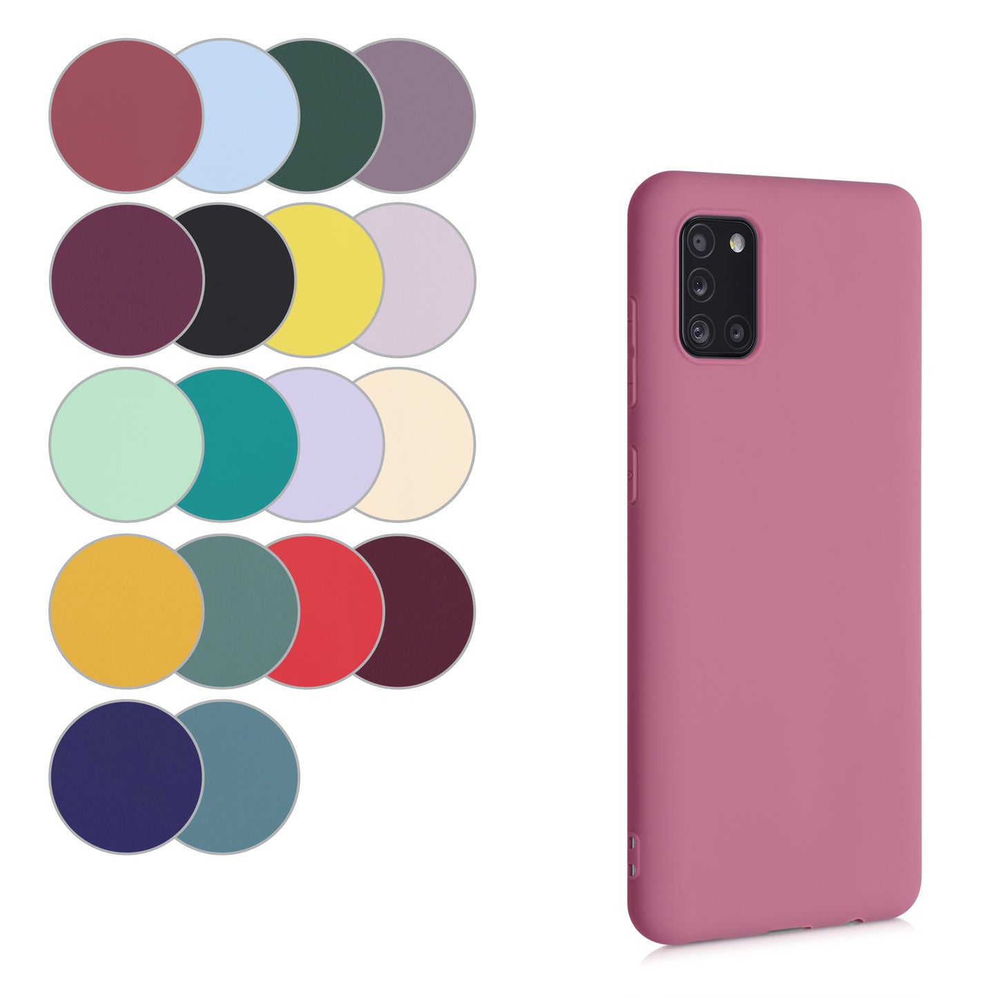 kwmobile Handyhülle für Samsung Galaxy A31 Hülle Kabelloses Laden Schutzhülle Cover