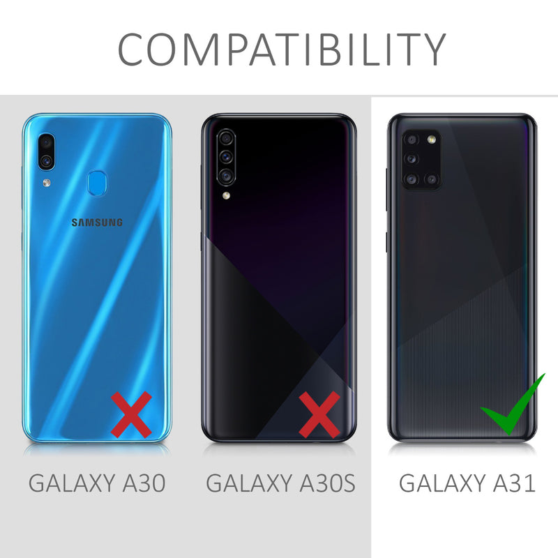 kwmobile Handyhülle für Samsung Galaxy A31 Hülle Kabelloses Laden Schutzhülle Cover