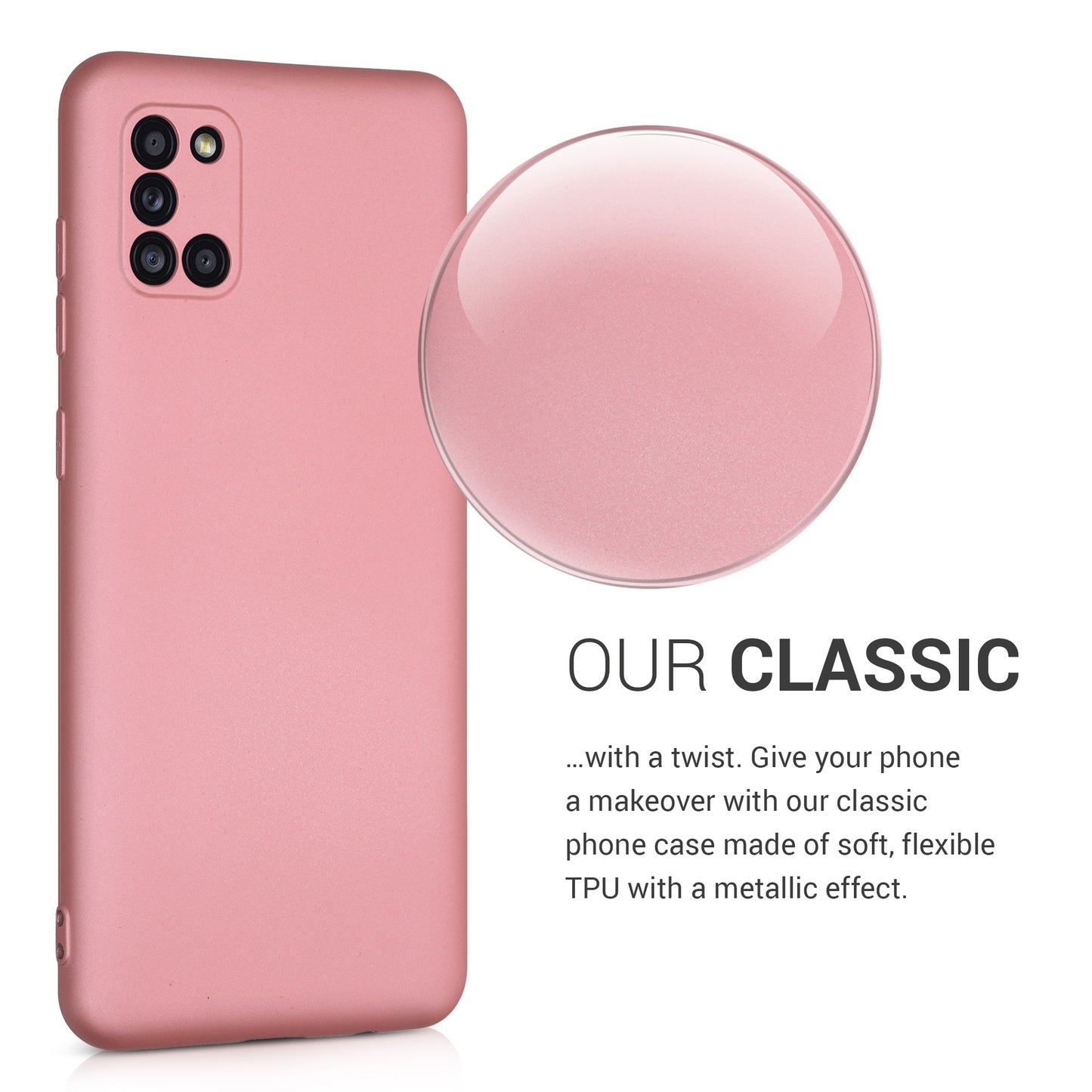 kwmobile Handyhülle für Samsung Galaxy A31 Hülle - Silikon Case Schutzhülle Cover