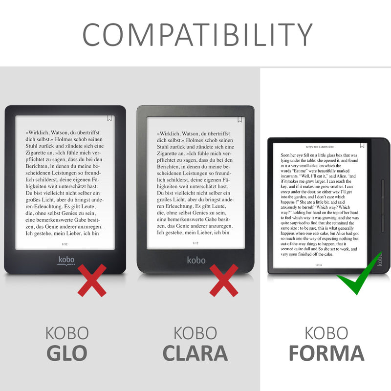 kwmobile Schutzhülle für Kobo Forma Hülle - eReader Flip Case mit Auto Sleep Funktion