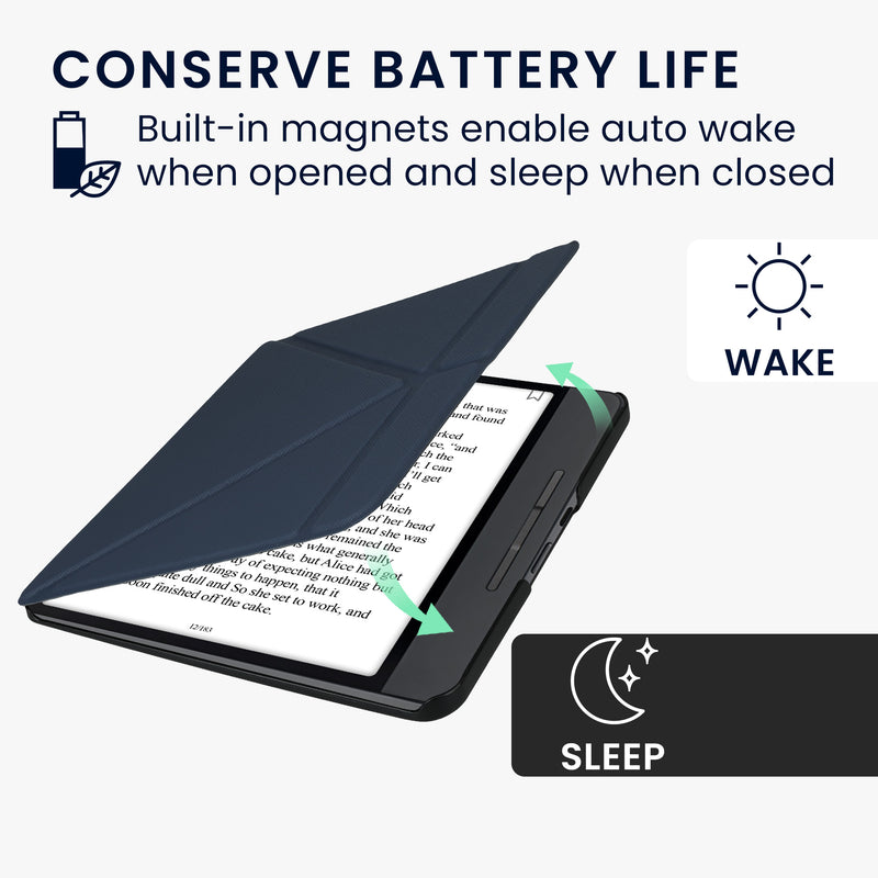 kwmobile Schutzhülle für Kobo Forma Hülle - Case - eReader Klapphülle mit Auto Sleep Funktion - Cover mit Ständer