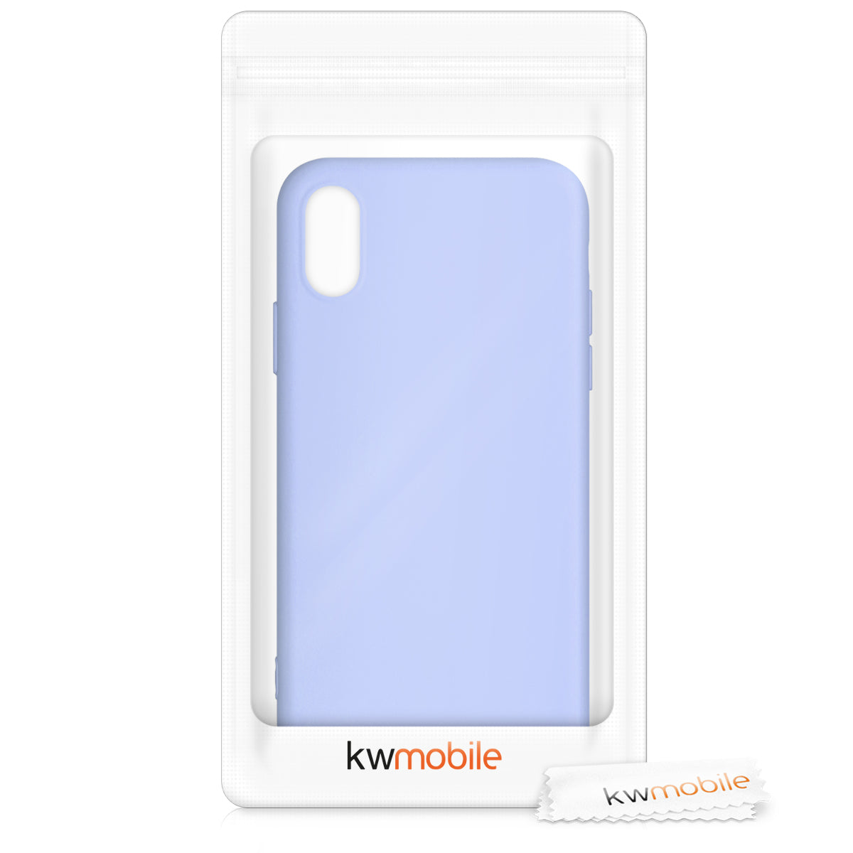 kwmobile Hülle kompatibel mit Apple iPhone XS Hülle - gummierte Silikon Handyhülle - Schutzhülle für kabelloses Laden - Case