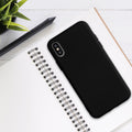 kwmobile Hülle kompatibel mit Apple iPhone XS Hülle - gummierte Silikon Handyhülle - Schutzhülle für kabelloses Laden - Case