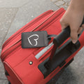 kwmobile Kofferanhänger Adressanhänger Koffer Tag Namensschild Schulranzen Gepäck Anhänger Reise Gepäckanhänger Don't touch my Suitcase
