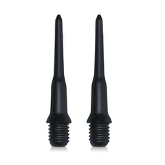 kwmobile 50x Kunststoff Spitzen für Darts - 2BA Gewinde - Ersatz Dartspitzen für Dartpfeile - Dart Ersatzspitzen Set für bis zu 50 Darts Schwarz  [dsg02]