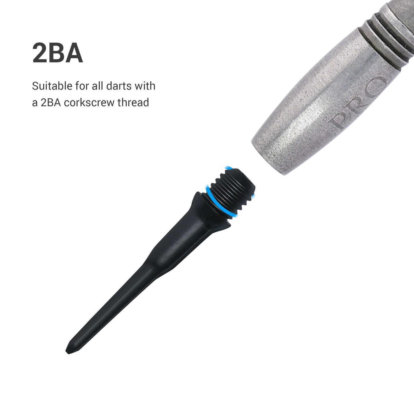 Kunststoff Spitzen 2BA Gewinde für Darts