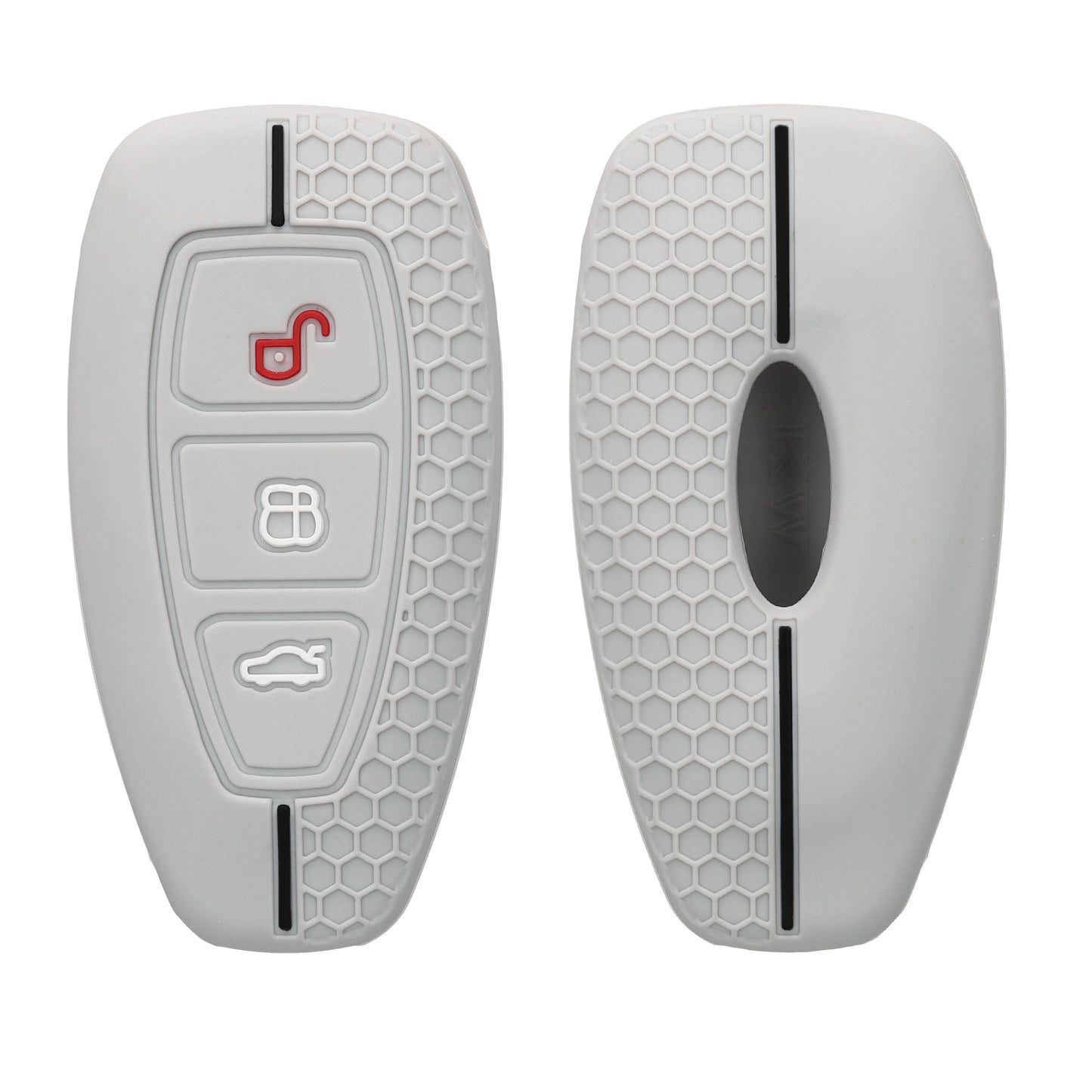 kwmobile Autoschlüssel Schutzhülle kompatibel mit Ford 3-Tasten Autoschlüssel Keyless Go Hülle