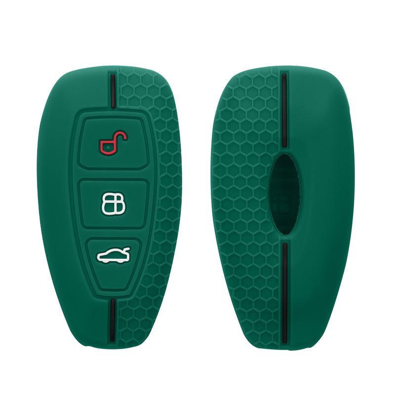 kwmobile Autoschlüssel Schutzhülle kompatibel mit Ford 3-Tasten Autoschlüssel Keyless Go Hülle