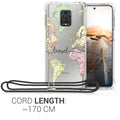 kwmobile Necklace Case kompatibel mit Xiaomi Redmi Note 9S / 9 Pro / 9 Pro Max Hülle Silikon Cover mit Handykette Transparent Dschungel