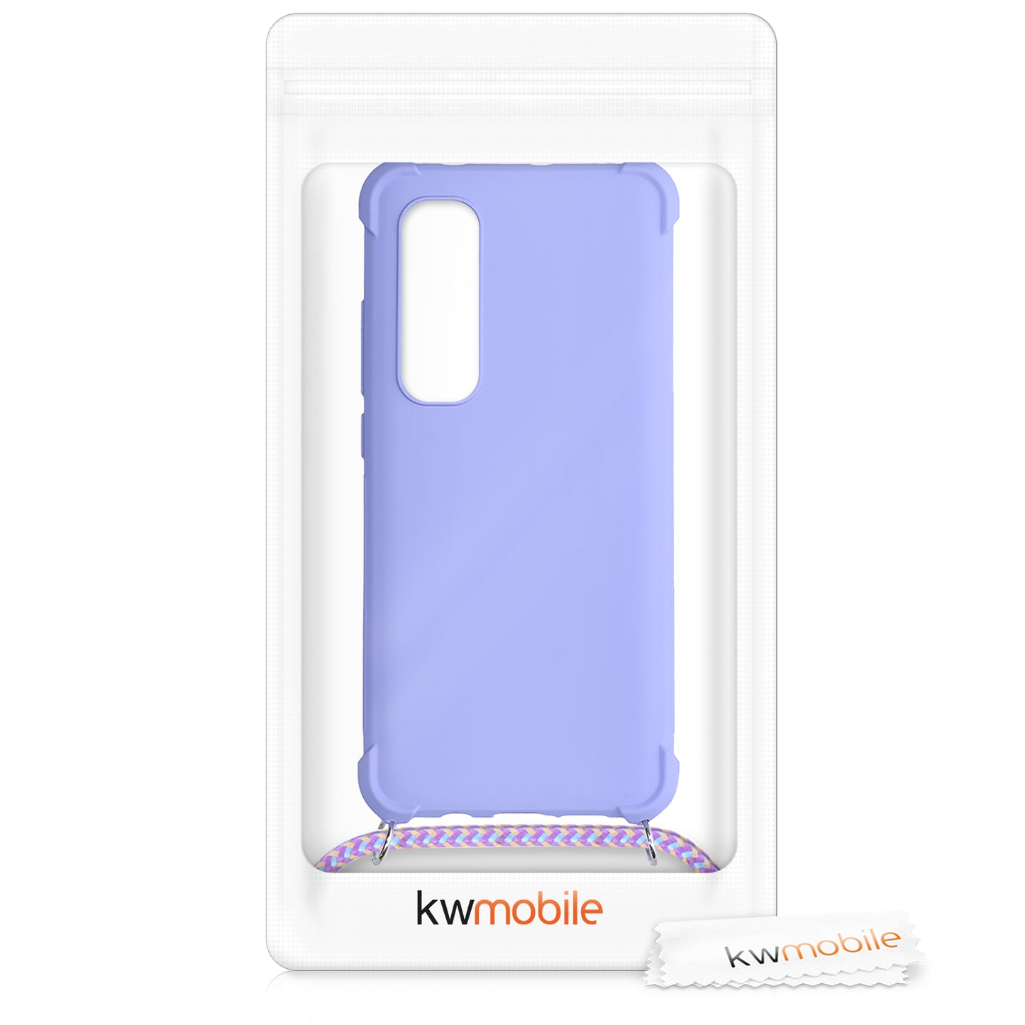 kwmobile Necklace Case kompatibel mit Xiaomi Mi Note 10 Lite Hülle - Cover mit Kordel zum Umhängen - Silikon Schutzhülle