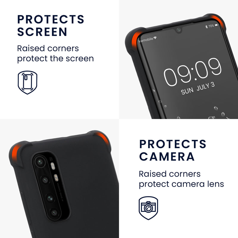 kwmobile Necklace Case kompatibel mit Xiaomi Mi Note 10 Lite Hülle - Cover mit Kordel zum Umhängen - Silikon Schutzhülle