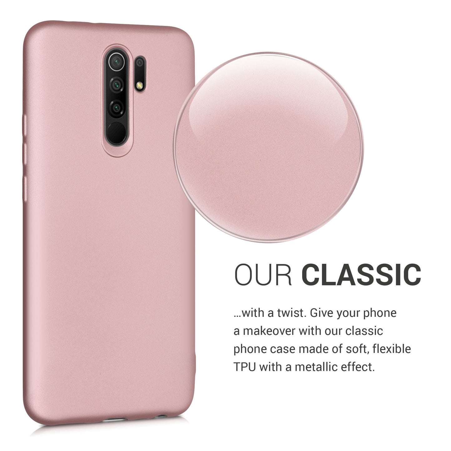 kwmobile Handyhülle für Xiaomi Redmi 9 Hülle - Silikon Case schutzhülle Cover