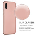kwmobile Handyhülle für Xiaomi Redmi 9A / 9AT Hülle - Silikon Case metallisch schimmernd - Schutzhülle Cover
