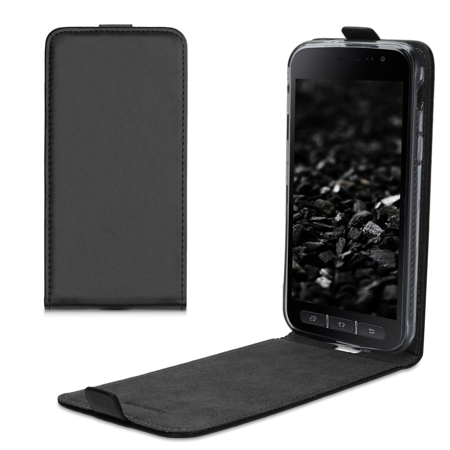 kwmobile Schutzhülle kompatibel mit Samsung Galaxy Xcover 4 / 4S - Hülle Handy - Flip Case Handyhülle