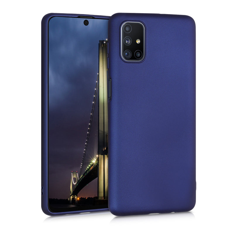kwmobile Handyhülle für Samsung Galaxy M51 Hülle - Silikon Case schimmernd - Schutzhülle Cover