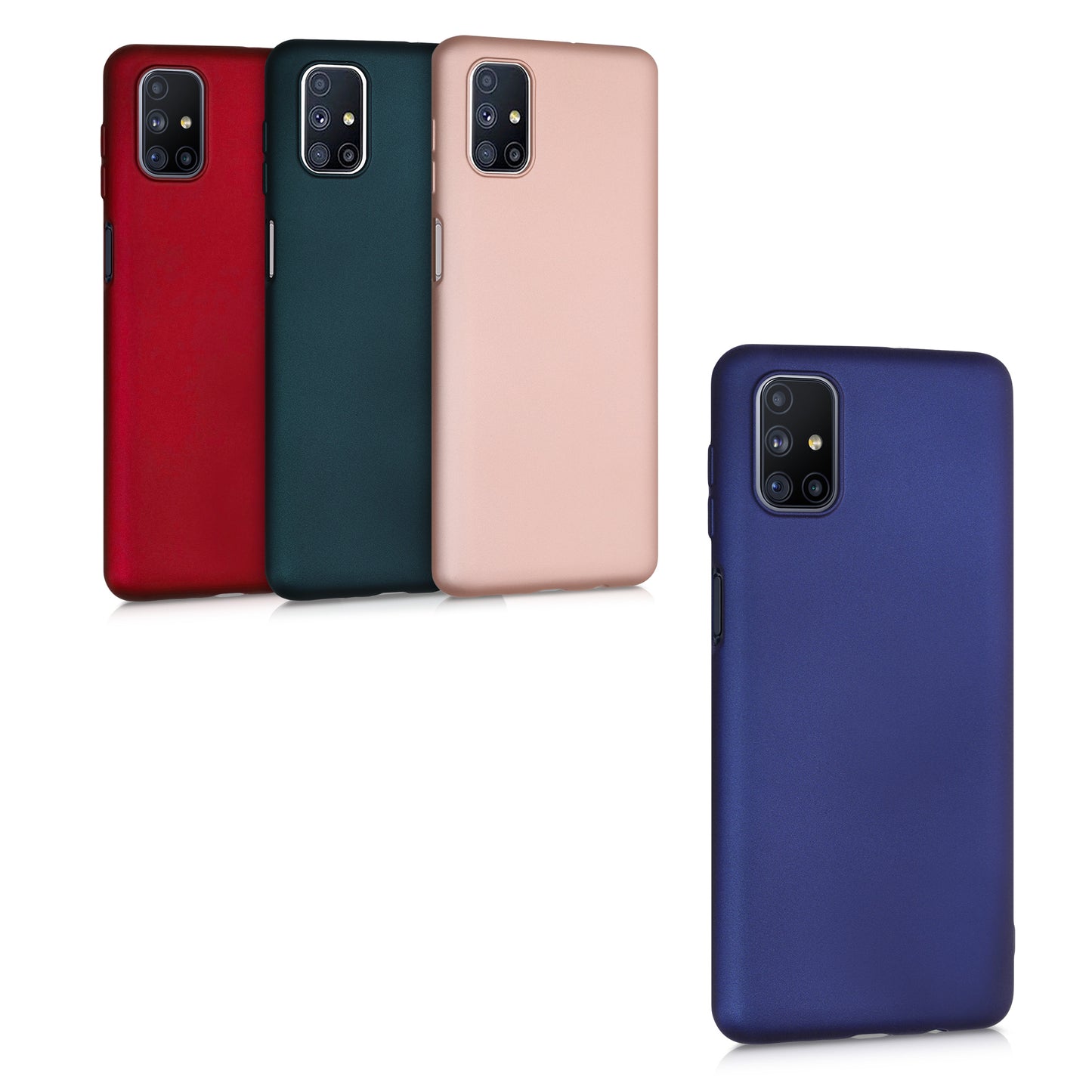 kwmobile Handyhülle für Samsung Galaxy M51 Hülle - Silikon Case schimmernd - Schutzhülle Cover