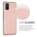 kwmobile Handyhülle für Samsung Galaxy M51 Hülle - Silikon Case schimmernd - Schutzhülle Cover