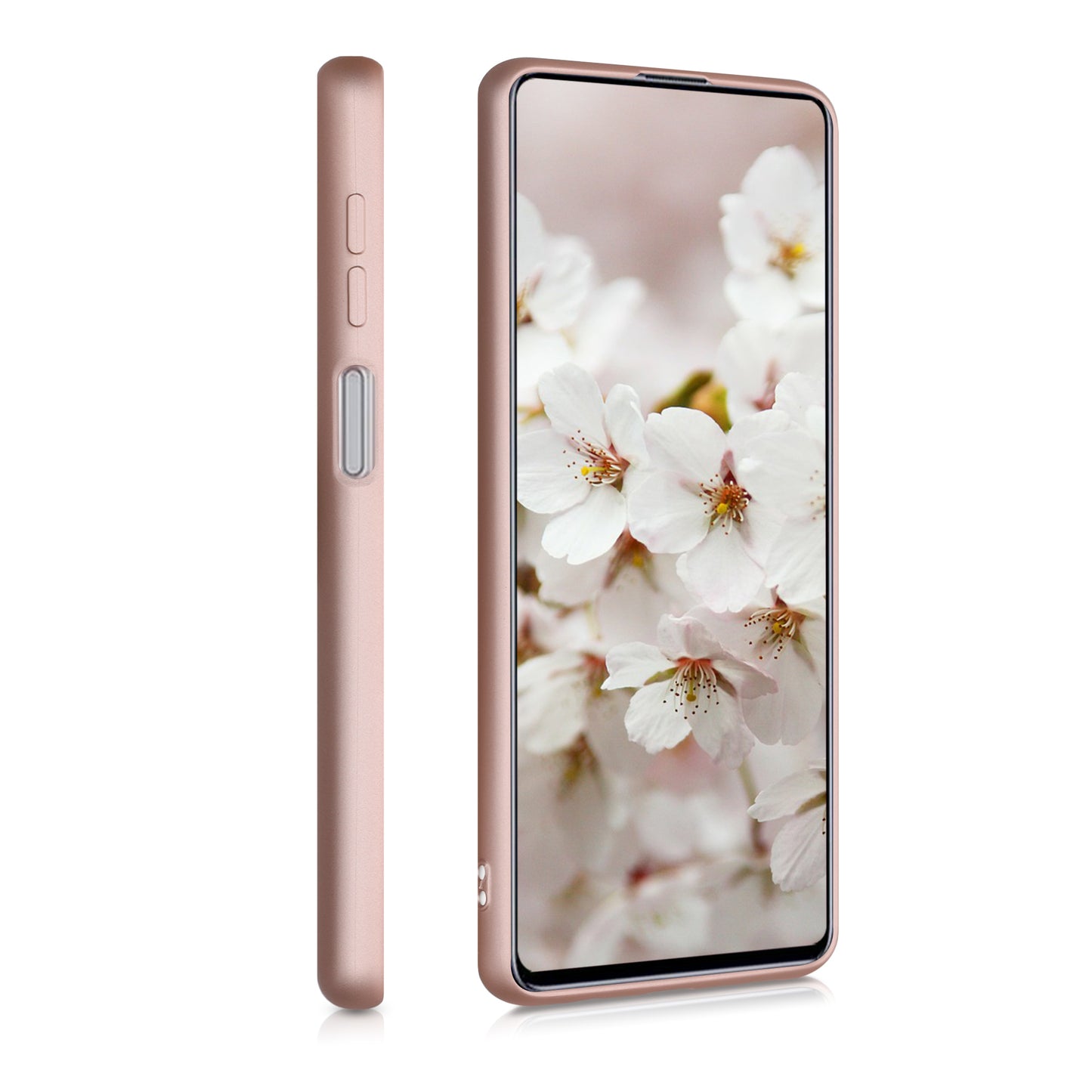 kwmobile Handyhülle für Samsung Galaxy M51 Hülle - Silikon Case schimmernd - Schutzhülle Cover