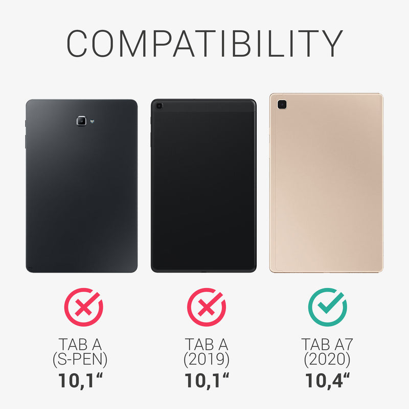 kwmobile Hülle kompatibel mit Samsung Galaxy Tab A7 10.4 (2020) Tablet Cover
