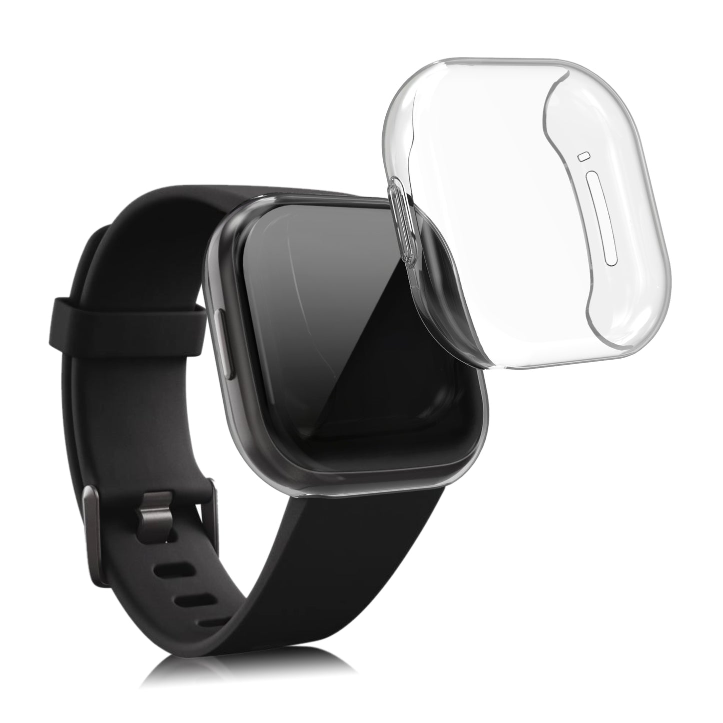 kwmobile Schutzhülle für Fitbit Versa 3 / Sense Fullbody Display Cover Set