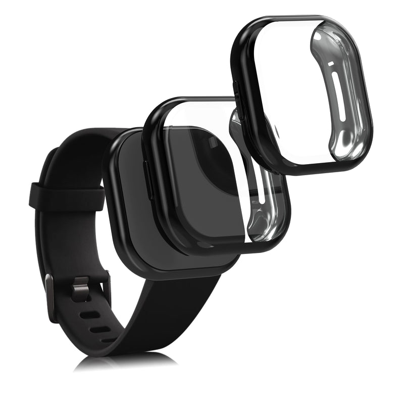 kwmobile Schutzhülle für Fitbit Versa 3 / Sense Fullbody Display Cover Set