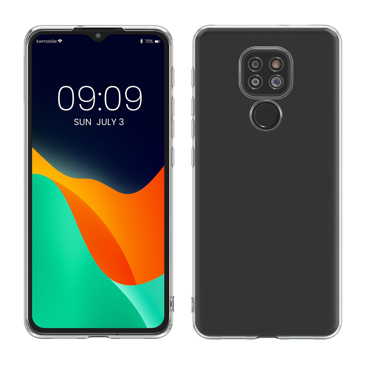 kwmobile Hülle kompatibel mit Motorola Moto G9 Play / Moto E7 Plus - Handy Case