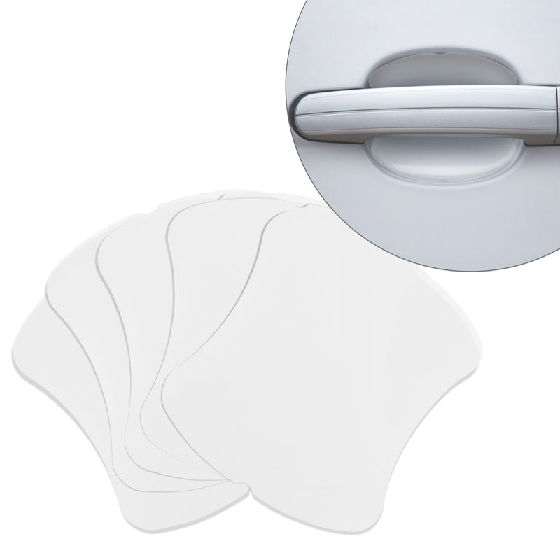 kwmobile Universal Auto Türgriff Lackschutzfolie selbstklebend Silikon Schutzfolie Griffmulden 8,4x9,3 cm 4 Stück