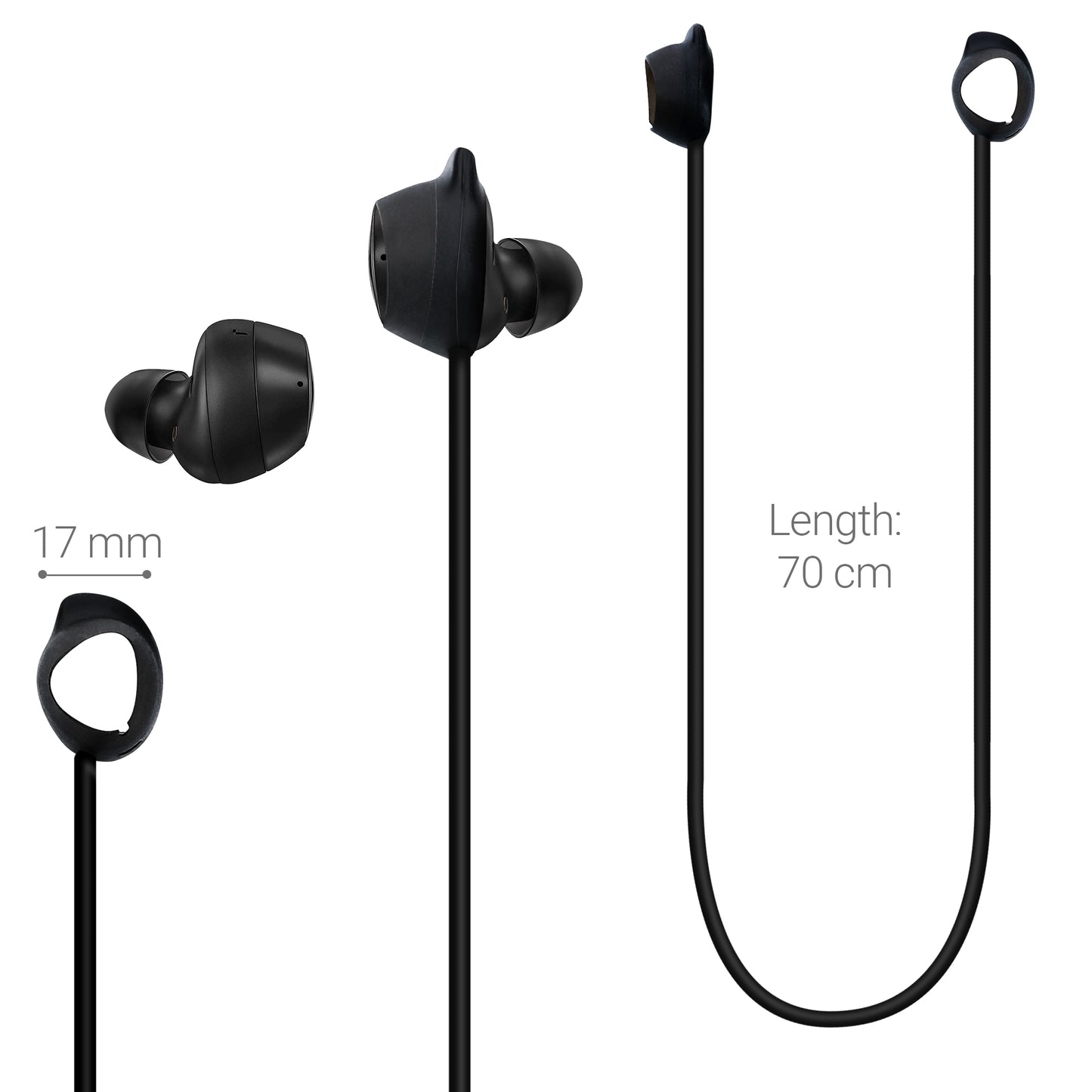 kwmobile Halteband kompatibel mit Samsung Galaxy Buds / Buds Plus Headphones - Kopfhörer Halter Band Strap