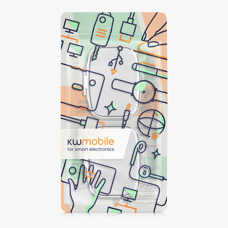kwmobile Tablettenbox mit 2 Fächern - Pillendose klein - Tragbare Medikamentenbox Dose