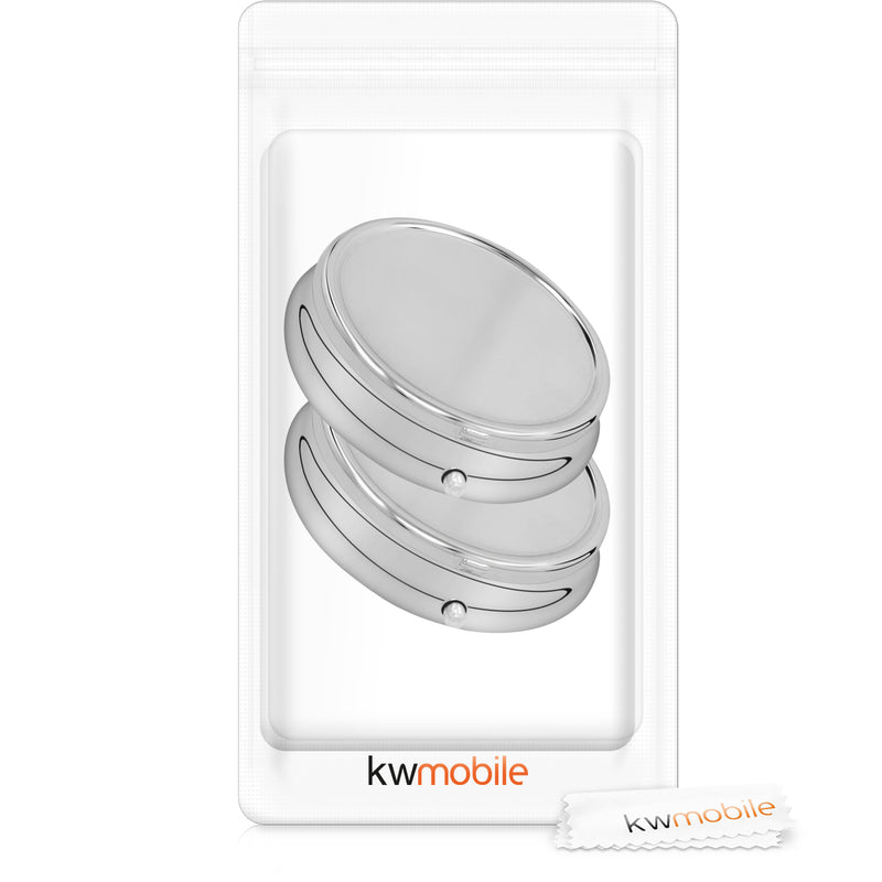 kwmobile Pillendose mit 3 Fächern - 5,2 x 1,7cm - runde Tablettendose Box - Dose