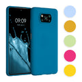 kwmobile Hülle kompatibel mit Xiaomi Poco X3 NFC / Poco X3 Pro Hülle - weiches TPU Silikon Case - Cover geeignet für kabelloses Laden - Dunkler Schiefer Dunkler Schiefer  