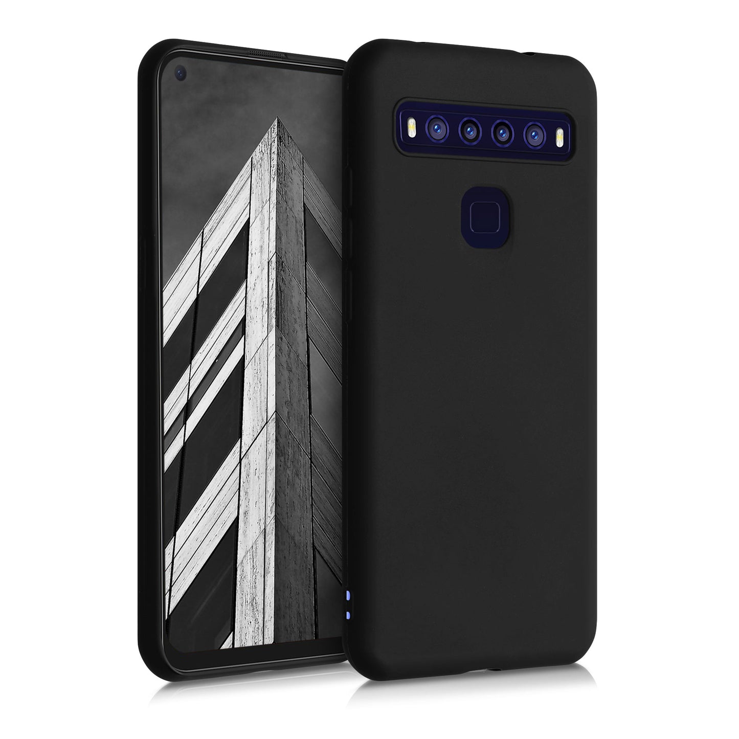 kwmobile Handyhülle für TCL 10L Hülle - Kabelloses Laden - Schutzhülle Cover