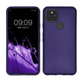 kwmobile Case kompatibel mit Google Pixel 5 Hülle - Schutzhülle aus Silikon metallisch schimmernd - Handyhülle Metallic Blauviolett Metallic Blauviolett  
